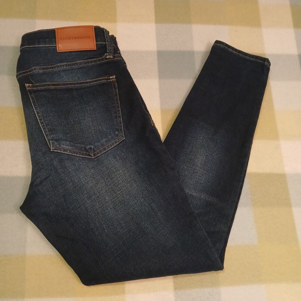 Women's Lucky Brand Size 10/30A Ava Mid Rise Skinny Blue Jeans
